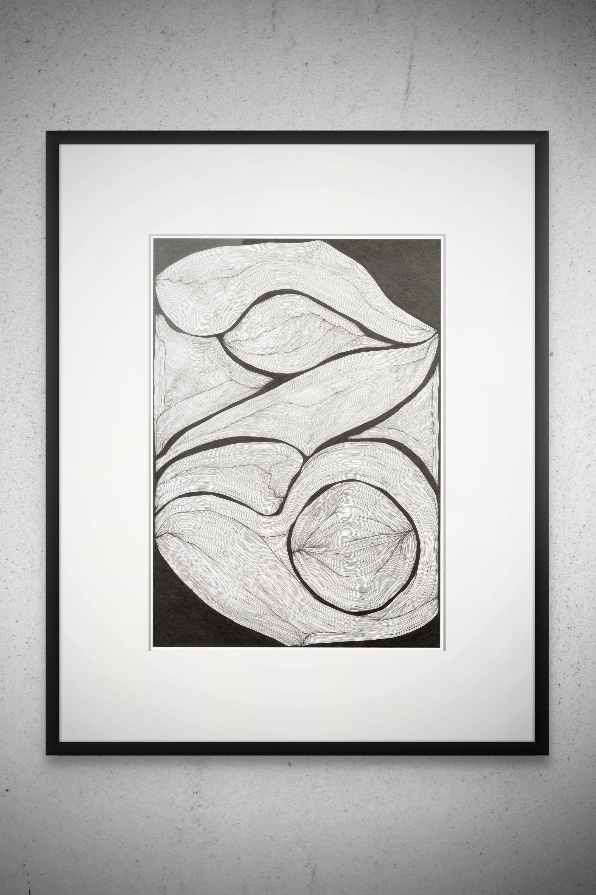 Lines Intertwined – Limited Edition Archival Monochrome Ink Print