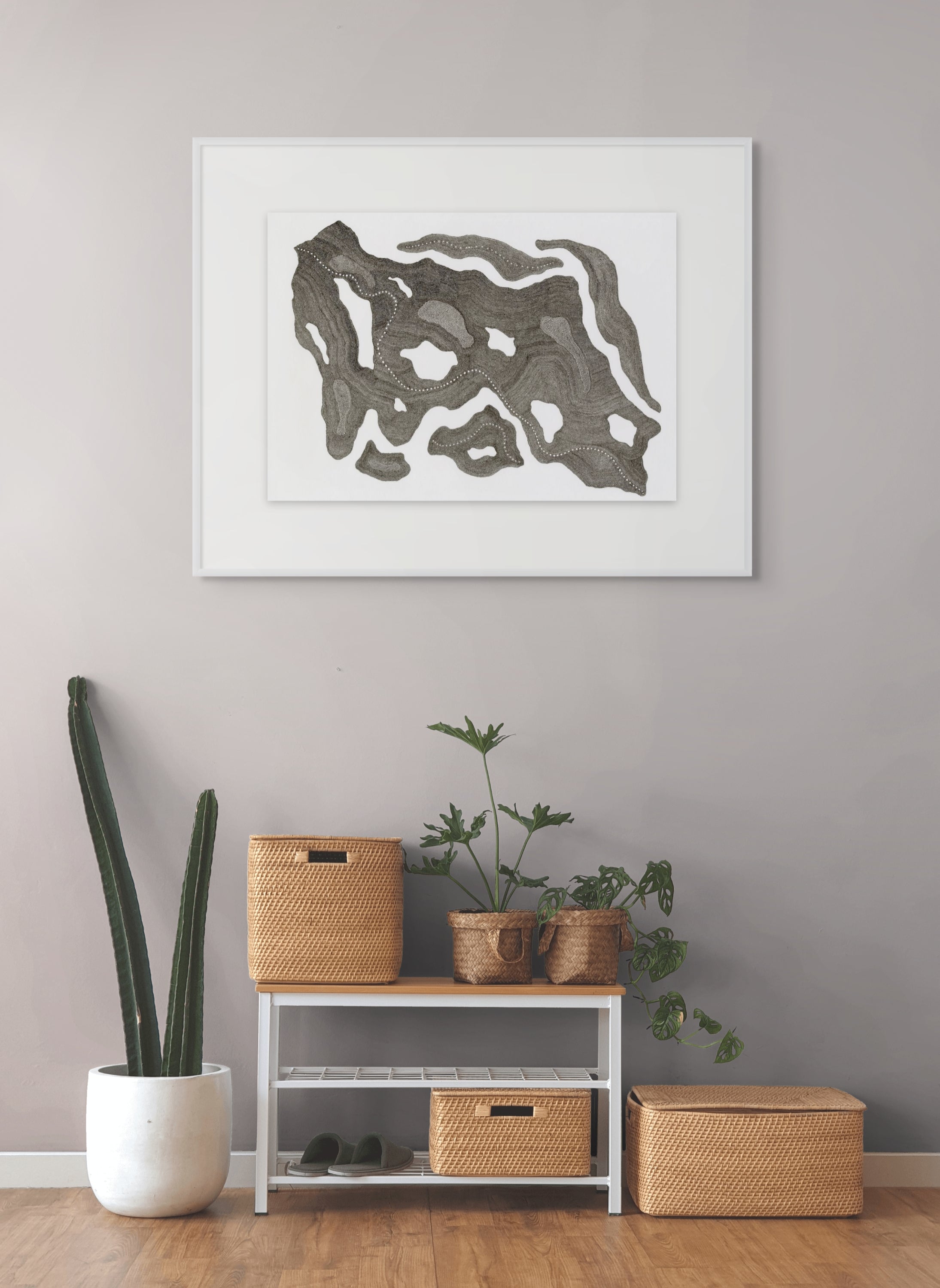 Mapping Cloudy Terrain – Limited Edition Archival Monochrome Ink Print