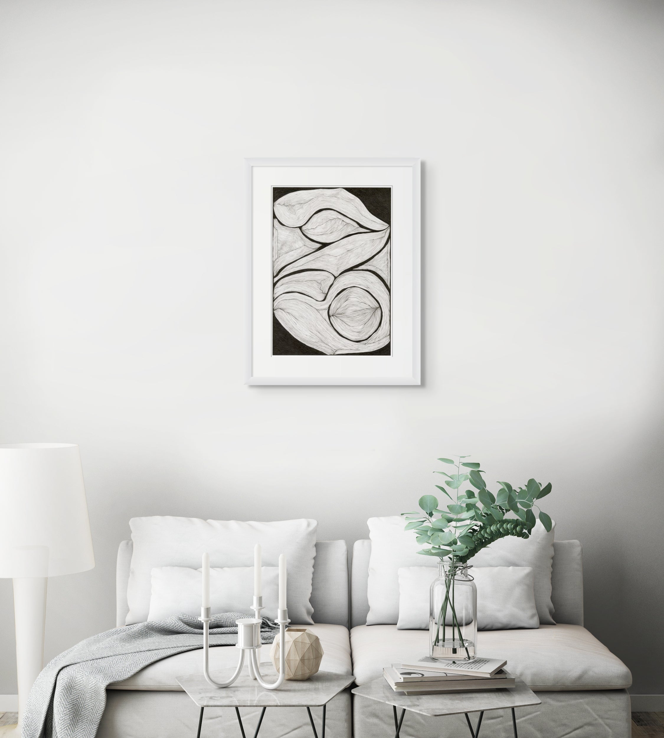 Lines Intertwined – Limited Edition Archival Monochrome Ink Print