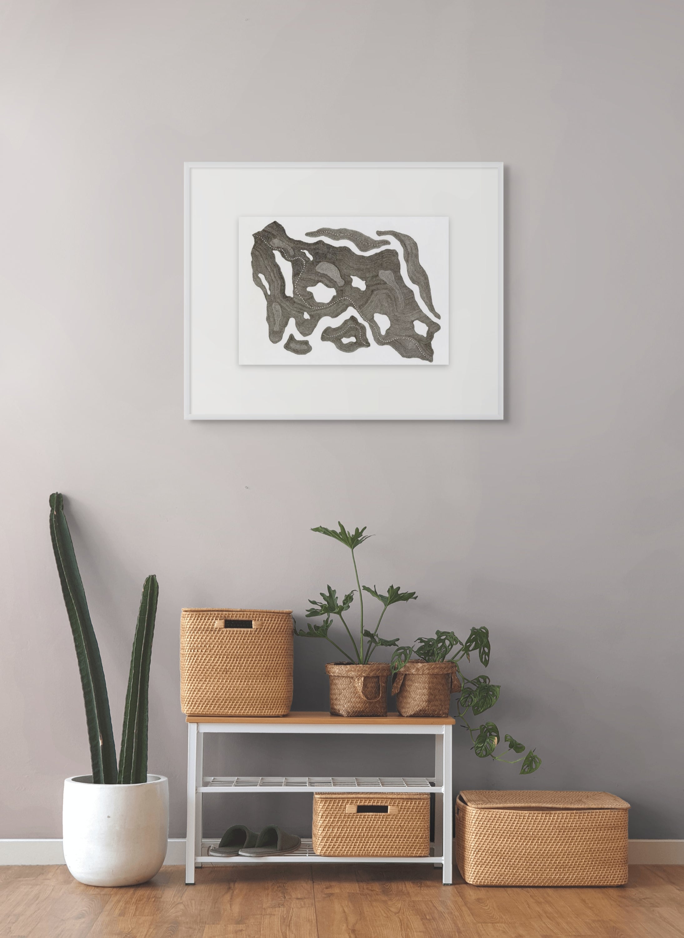 Mapping Cloudy Terrain – Limited Edition Archival Monochrome Ink Print