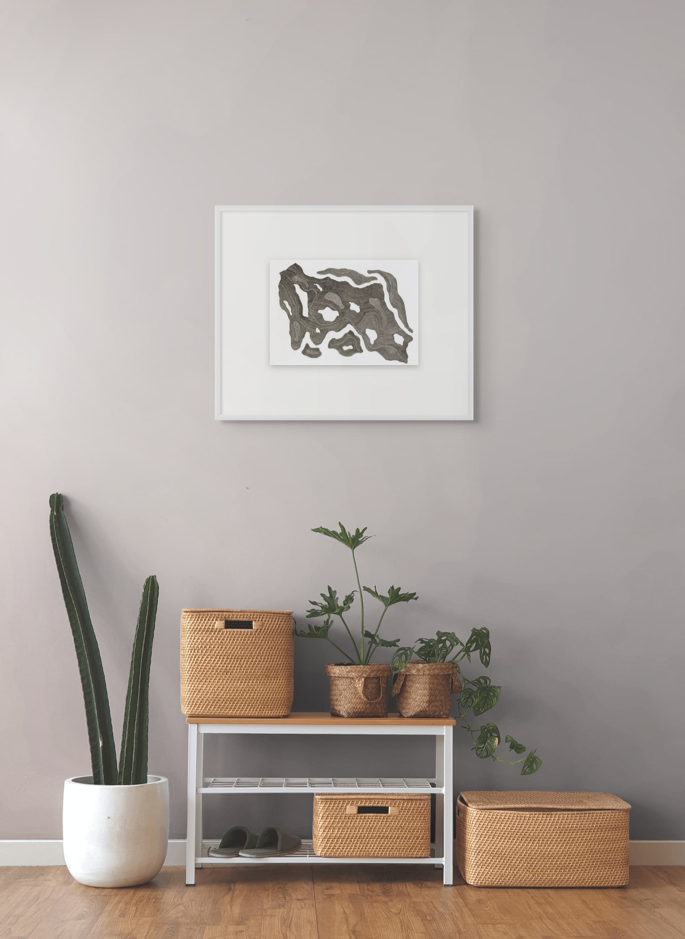 Mapping Cloudy Terrain – Limited Edition Archival Monochrome Ink Print