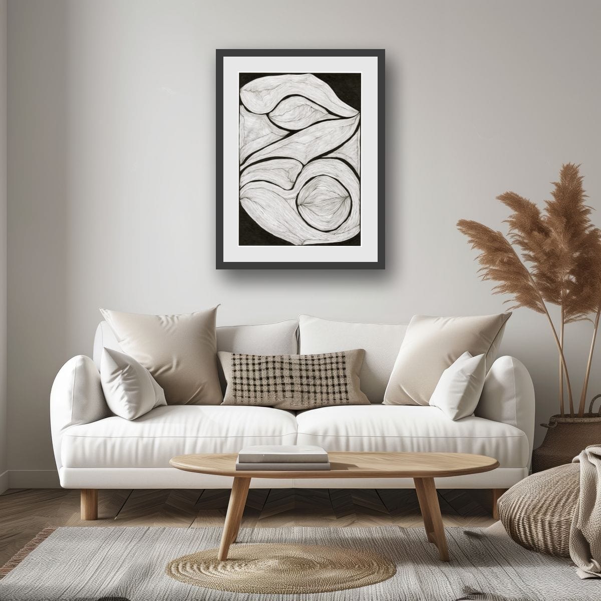 Lines Intertwined – Limited Edition Archival Monochrome Ink Print