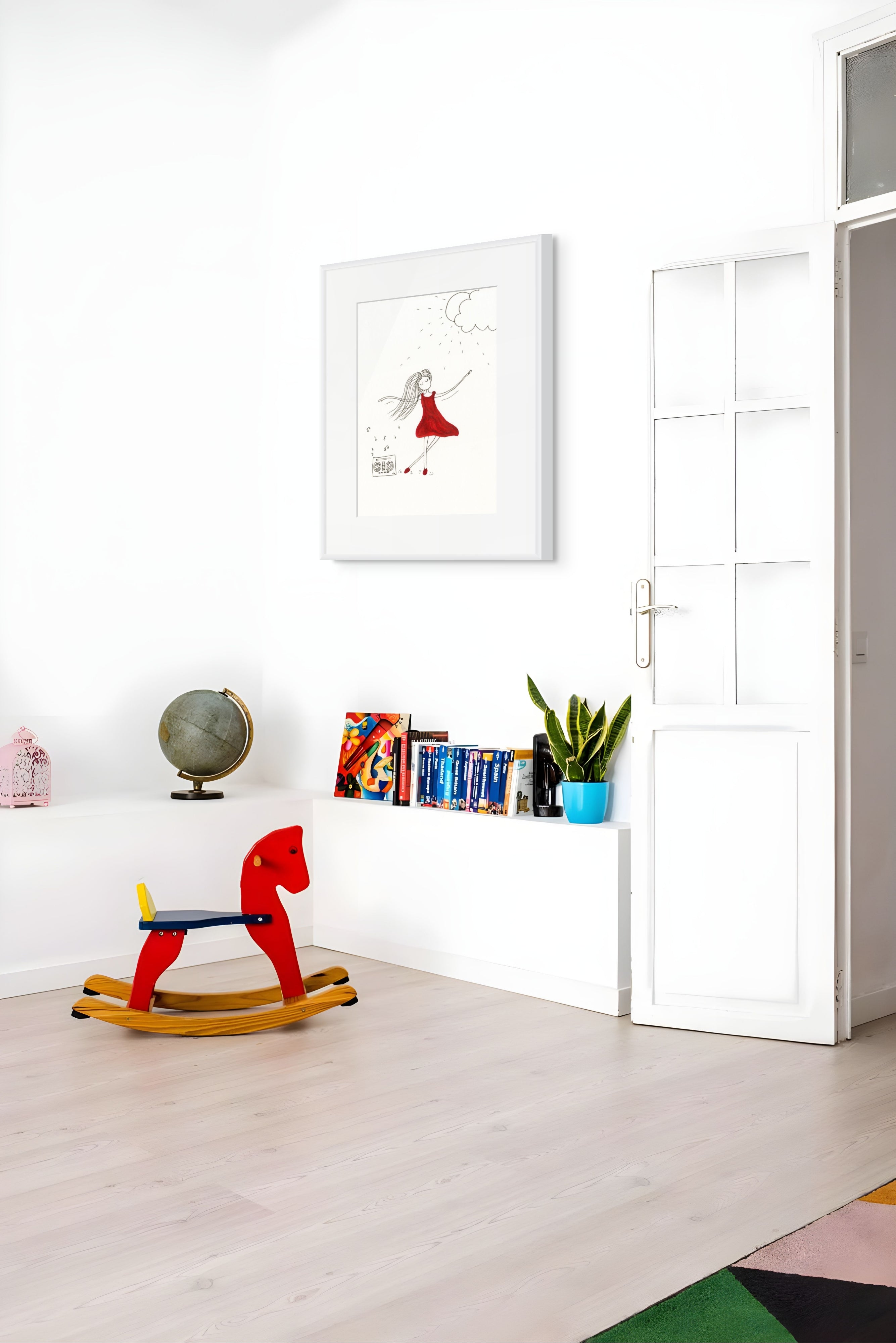 The Red Girl (3 of 3) – Open Edition Archival Monochrome Ink Print