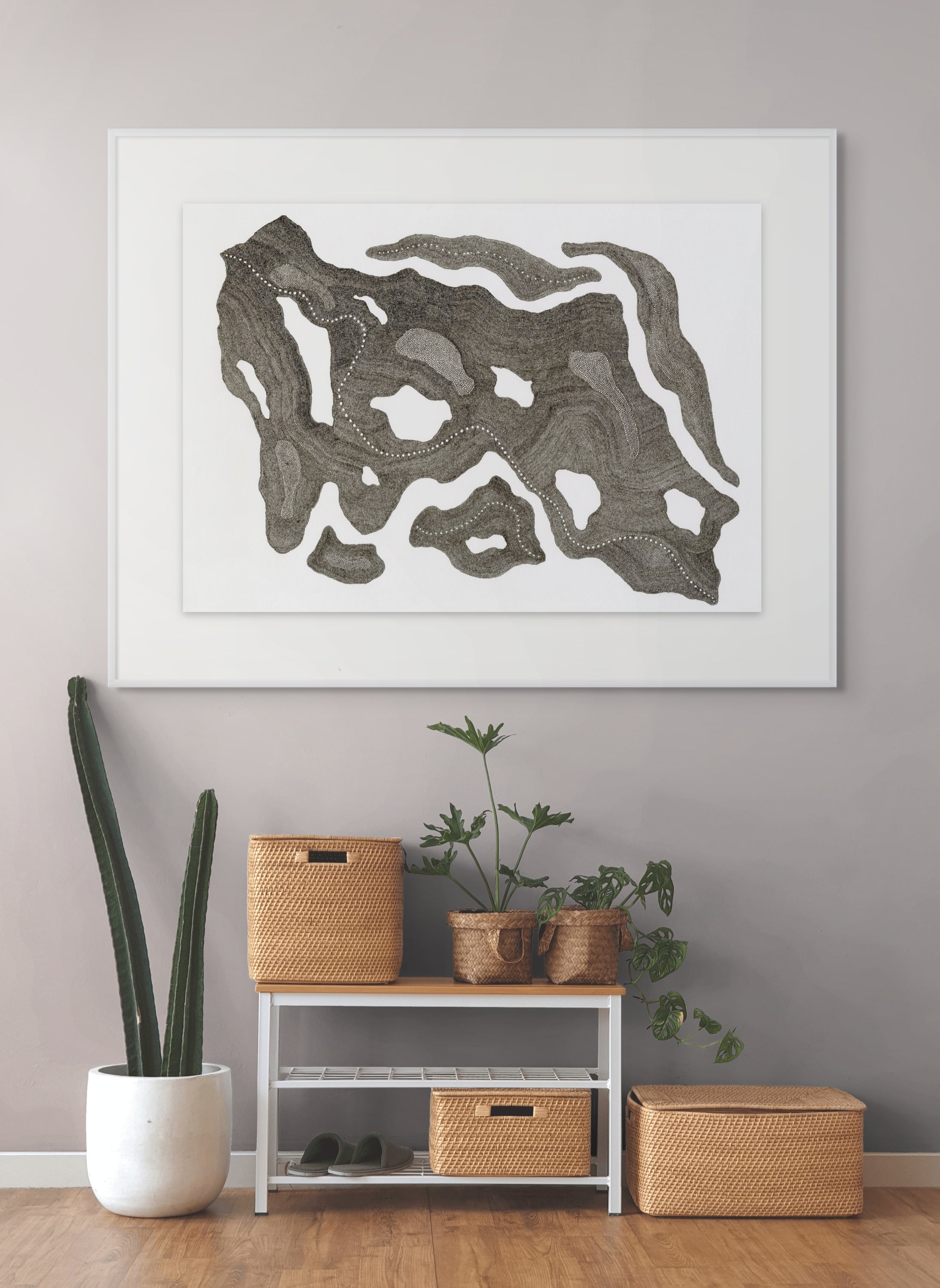 Mapping Cloudy Terrain – Limited Edition Archival Monochrome Ink Print